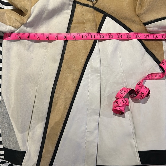 Helmut Lang Runway Argon Calf Fur,Lamb Leather,Wool jacket/coat US 0-4,P - Picture 8 of 10